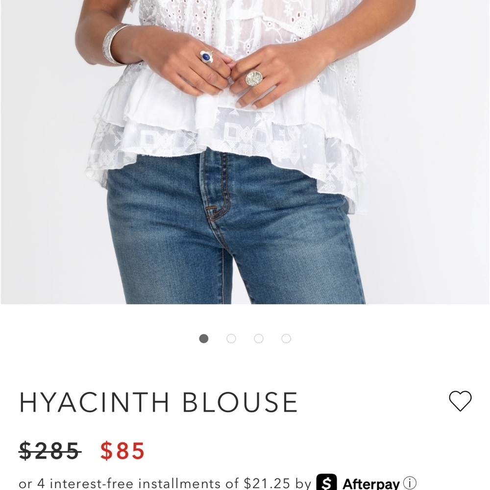JOHNNY WAS HYACINTH BLOUSE SIZE XL - Picture 7 of 7